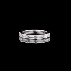 Baguette Cut Solitaire Diamond Ring