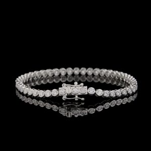 Classic 48-Stone Round Diamond Bracelet