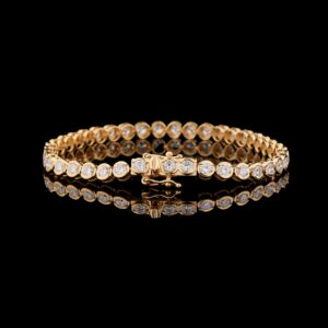 Signature 41-Stone Round Diamond Bracelet