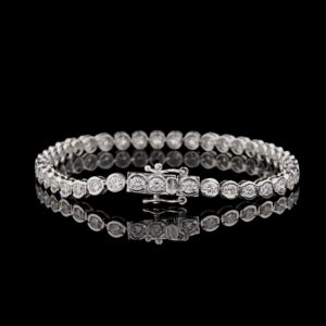 Luxe 48-Stone Round Diamond Bracelet