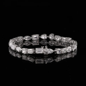 Multishap Diamond Tennis Bracelet