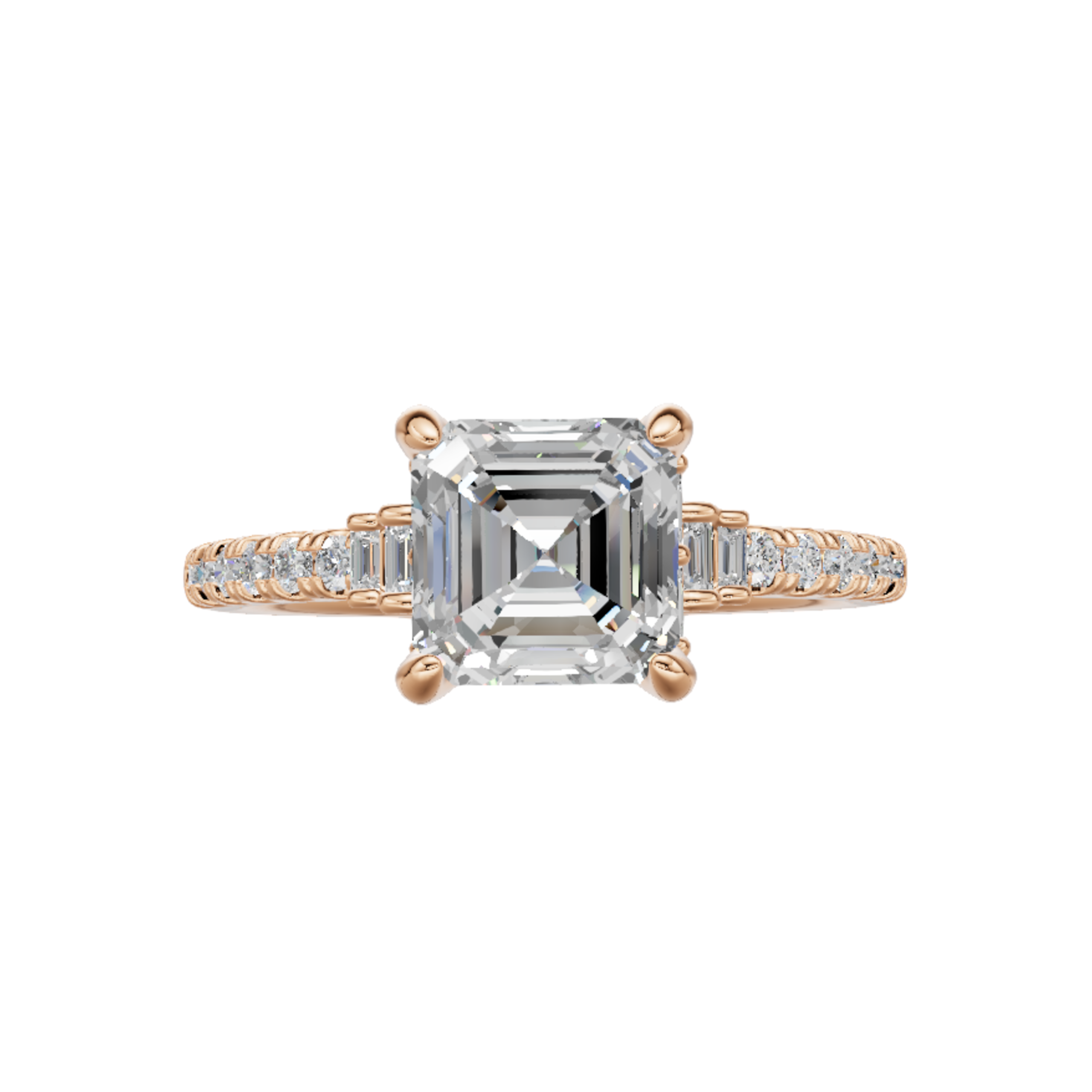 Ascher Cut Diamond Ring