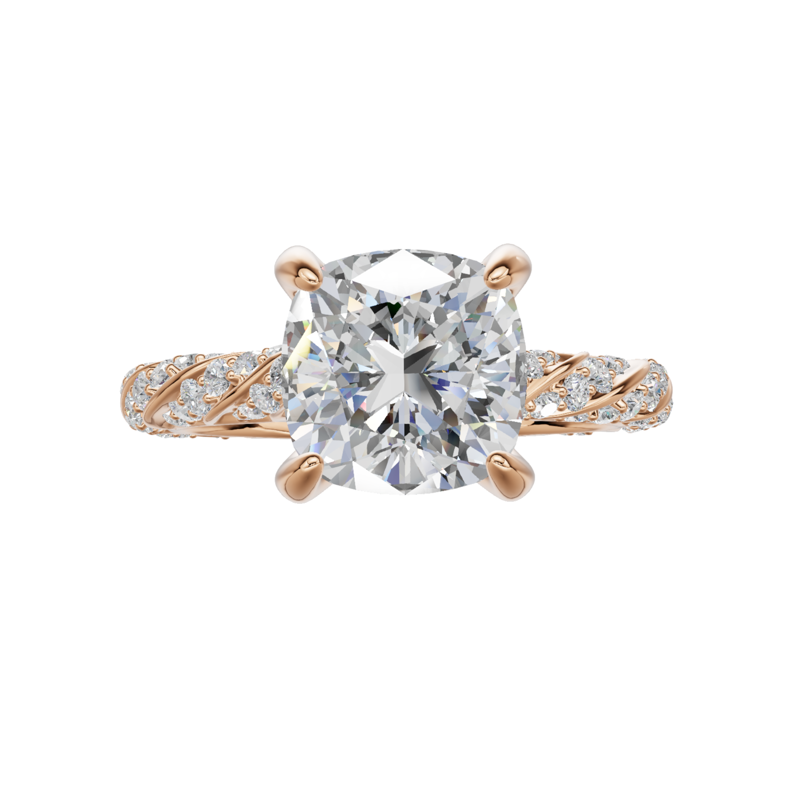 CUSHION CUT DIAMOND RING